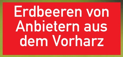 Erdbeeren von Anbietern aus dem Vorharz